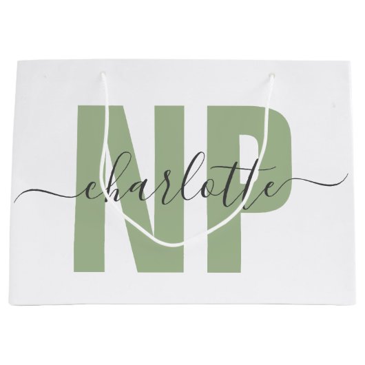 Speciaal NP zuster Practitioner Afstuderen Chic Groot Cadeauzakje (Voorkant)