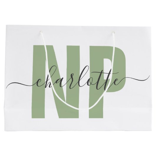 Speciaal NP zuster Practitioner Afstuderen Chic Groot Cadeauzakje (Achterkant)