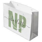 Speciaal NP zuster Practitioner Afstuderen Chic Groot Cadeauzakje (Achterkant Gekanteld)