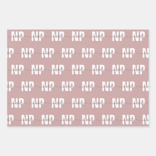 Speciaal NP zuster Practitioner Afstuderen Chic Inpakpapier Vel (Voorkant 3)