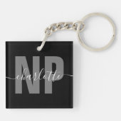 Speciaal NP zuster Practitioner Afstuderen Chic Sleutelhanger (Achterkant)