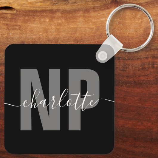 Speciaal NP zuster Practitioner Afstuderen Chic Sleutelhanger (Achterkant)