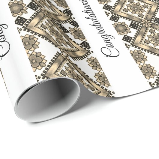 Speciaal Oekraïense kunst Multi Occasion Cadeaupapier (Rol Hoek)