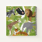 Speciaal Oerwoud Dieren Safari Kinder Journal Notitieboek (Achterkant)