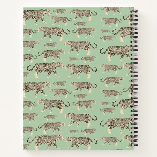 Speciaal Oerwoud Jaguar Animal Pattern Notitieboek (Achterkant)