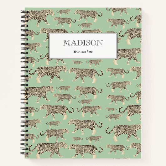 Speciaal Oerwoud Jaguar Animal Pattern Notitieboek (Voorkant)
