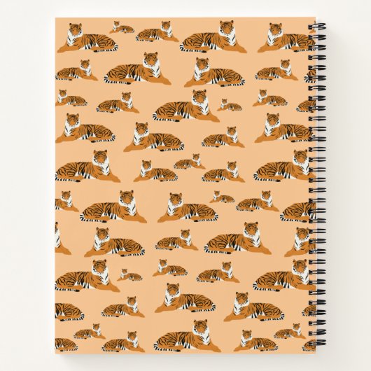Speciaal Oerwoud tijger dierpatroon Notitieboek (Achterkant)