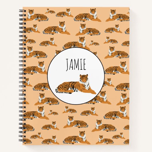 Speciaal Oerwoud tijger dierpatroon Notitieboek (Voorkant)