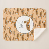 Speciaal Oerwoud tijger dierpatroon Sherpa Deken (Voorkant (horizontaal))