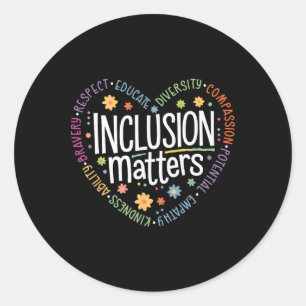 Speciaal Onderwijs Docent Inclusie Problemen Autis Ronde Sticker