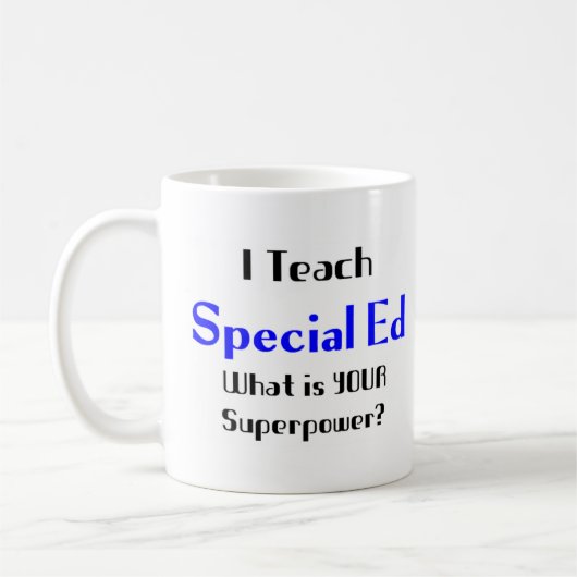 speciaal onderwijs docent koffiemok (Links)