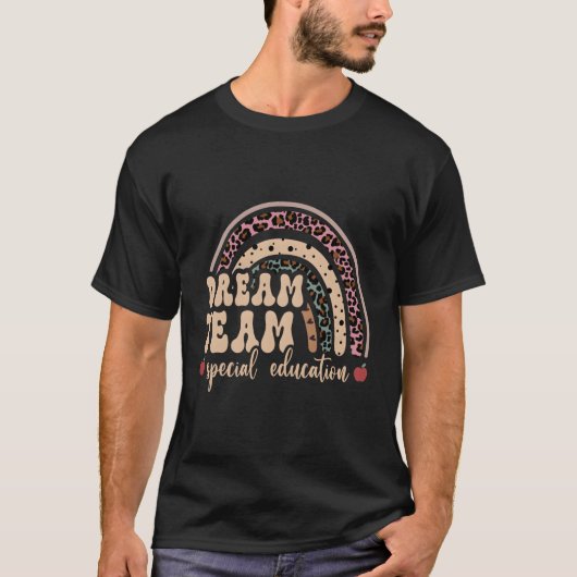 Speciaal onderwijs Dream Team Snelheidsdocent Boho T-shirt (Voorkant)