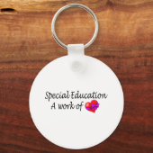 Speciaal onderwijs, een werk van liefde sleutelhanger (Voorkant)