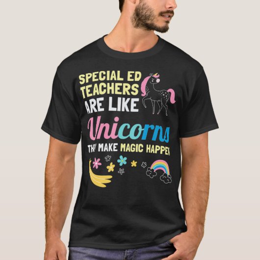 Speciaal onderwijs Geïnspireerd SPED Docent Quote T-shirt (Voorkant)