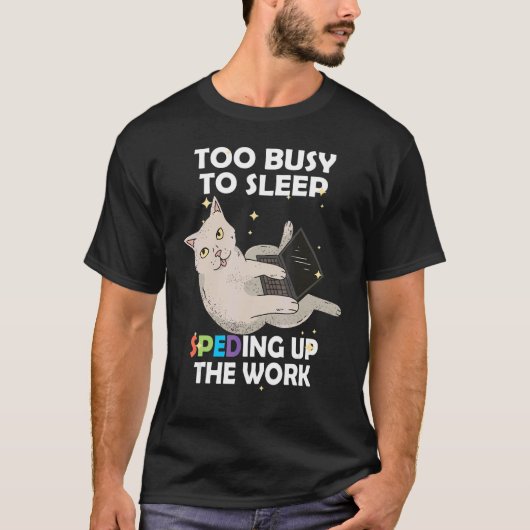 Speciaal Onderwijs Kat Met Computer Leraar Sped E T-shirt (Voorkant)