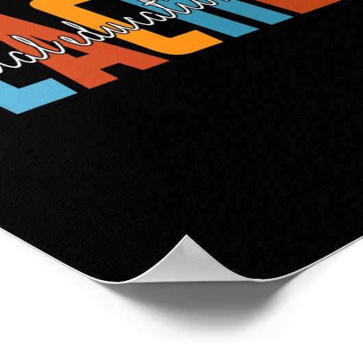 Speciaal onderwijs Lead Docent Autumn Love Herfst Poster (Hoek)