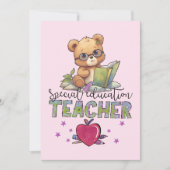 Speciaal onderwijs leraar Happy Teachers Day Kaart (Voorkant)