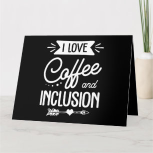 Speciaal onderwijs leraar Ik hou van koffie en inc Kaart