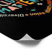 Speciaal onderwijs Leraar Inclusie is Autisme Bewu Poster (Hoek)