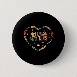 Speciaal onderwijs Leraar Inclusie is Autisme Bewu Ronde Button 5,7 Cm