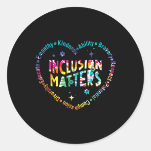 Speciaal onderwijs Leraar Inclusie S Autisme _1 Ronde Sticker