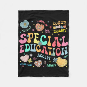 Speciaal onderwijs Leraar Inspirerend Snelheidsles Fleece Deken