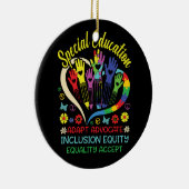 Speciaal onderwijs Leraar Inspirerend SPED Teach Keramisch Ornament (Rechts)
