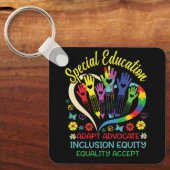 Speciaal onderwijs Leraar Inspirerend SPED Teach Sleutelhanger (Voorkant)