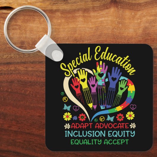 Speciaal onderwijs Leraar Inspirerend SPED Teach Sleutelhanger (Voorkant)