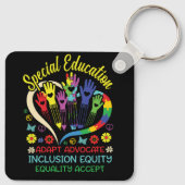 Speciaal onderwijs Leraar Inspirerend SPED Teach Sleutelhanger (Achterkant)