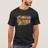 Speciaal onderwijs Leraar Leopard Zonnebloem Weste T-shirt (Voorkant)