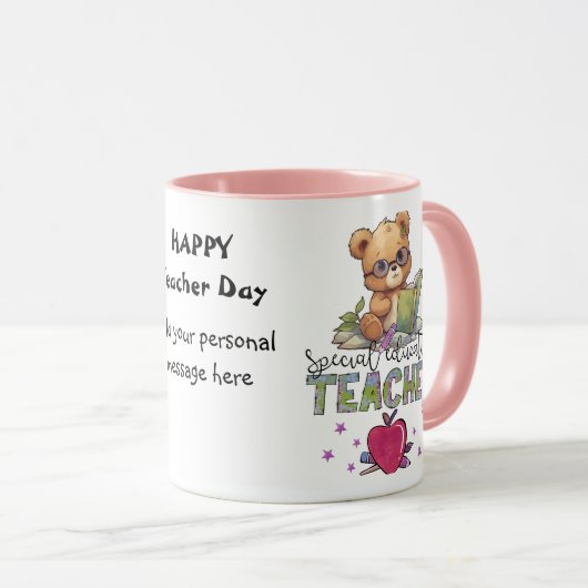 Speciaal onderwijs leraar op maat mok (Voorkant rechts)