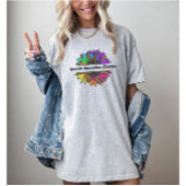 Speciaal onderwijs leraar regenboog zonnebloem t-shirt