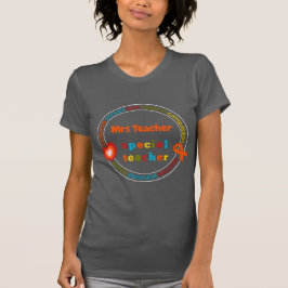 Speciaal Onderwijs Motivatie SPED Leraar Naam T-shirt