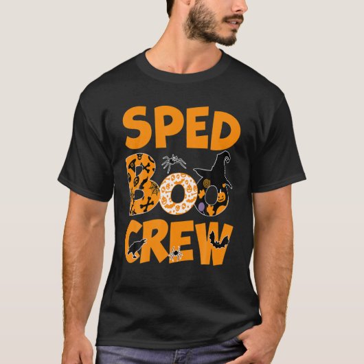 Speciaal onderwijs SPED Boo Crew Halloween Herfst T-shirt (Voorkant)
