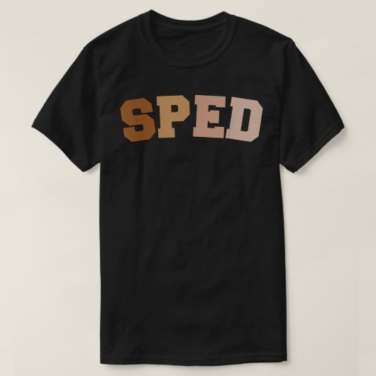 Speciaal onderwijs SPED-leraarretro Terug naar Sch T-shirt (Design voorkant)
