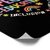 Speciaal Onderwijs Squad Droom Team Sped Leraar Ap Poster (Hoek)
