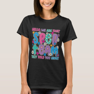 Speciaal Onderwijs Team School Personeel Retro Ler T-shirt