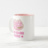 Speciaal onderwijsaanbod (beste werelden) tweekleurige koffiemok (Voorkant links)