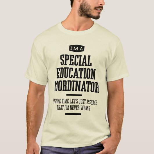 Speciaal onderwijscoördinator Gift Funny Job T-shirt (Voorkant)