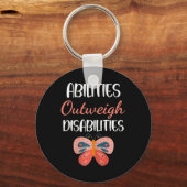 Speciaal onderwijsgeschenk - vaardigheden wegen op sleutelhanger (Achterkant)