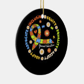 Speciaal onderwijsleraar Inspirerend autisme Awa Keramisch Ornament (Rechts)