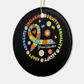 Speciaal onderwijsleraar Inspirerend autisme Awa Keramisch Ornament (Links)