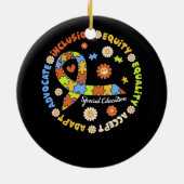 Speciaal onderwijsleraar Inspirerend autisme Awa Keramisch Ornament (Achterkant)