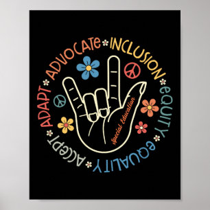 Speciaal onderwijsleraar Inspirerend autisme Awa Poster