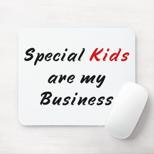 Speciaal onderwijsleraar Mousepad Muismat (Met muis)