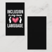 Speciaal onderwijsleraar Opnemingsbewustzijn Visitekaartje (Voorkant / Achterkant)