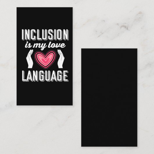 Speciaal onderwijsleraar Opnemingsbewustzijn Visitekaartje (Voorkant / Achterkant)