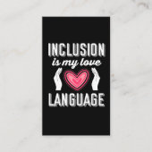 Speciaal onderwijsleraar Opnemingsbewustzijn Visitekaartje (Voorkant)