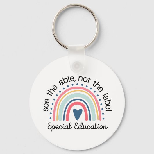 Speciaal onderwijsleraar Shirt, Sped Teacher Sleutelhanger (Voorkant)